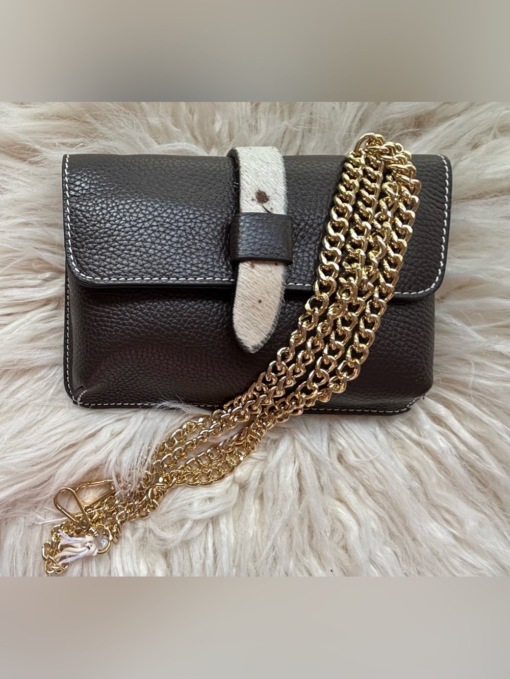 Divina Firenze Italian Leather Mini Crossbody Bag